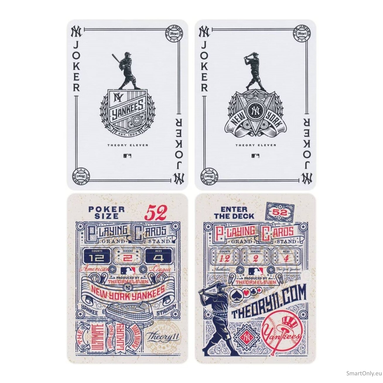 New York Yankees žaidimo kortos Theory11 12