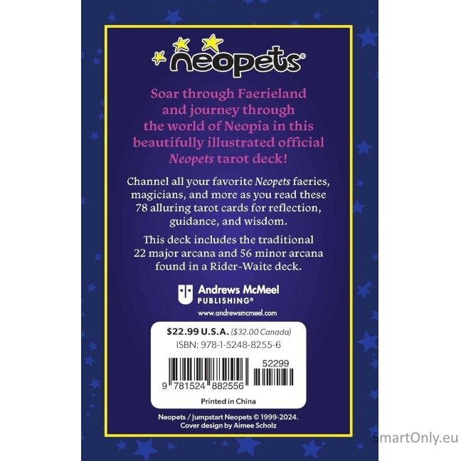 Neopets: The Official Tarot kortos Andrews McMeel Publishing 2