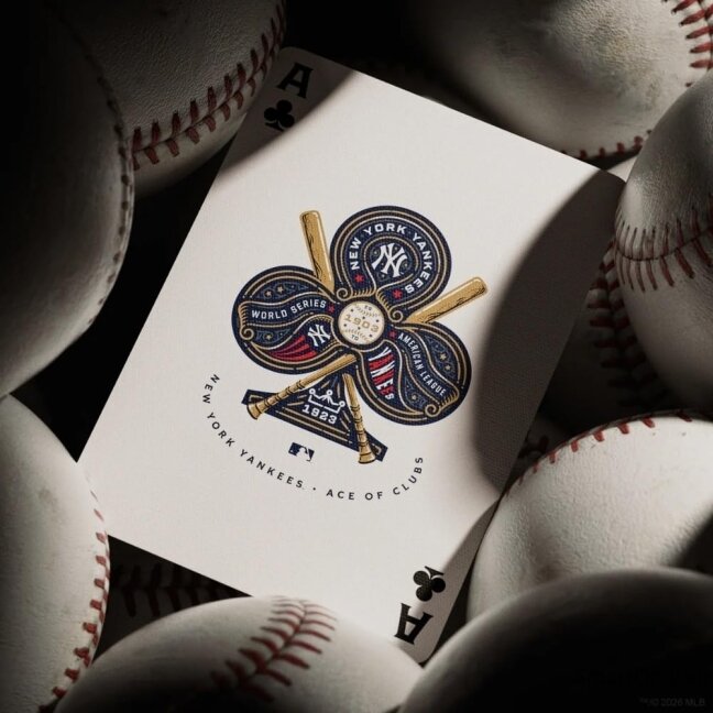 New York Yankees žaidimo kortos Theory11 2