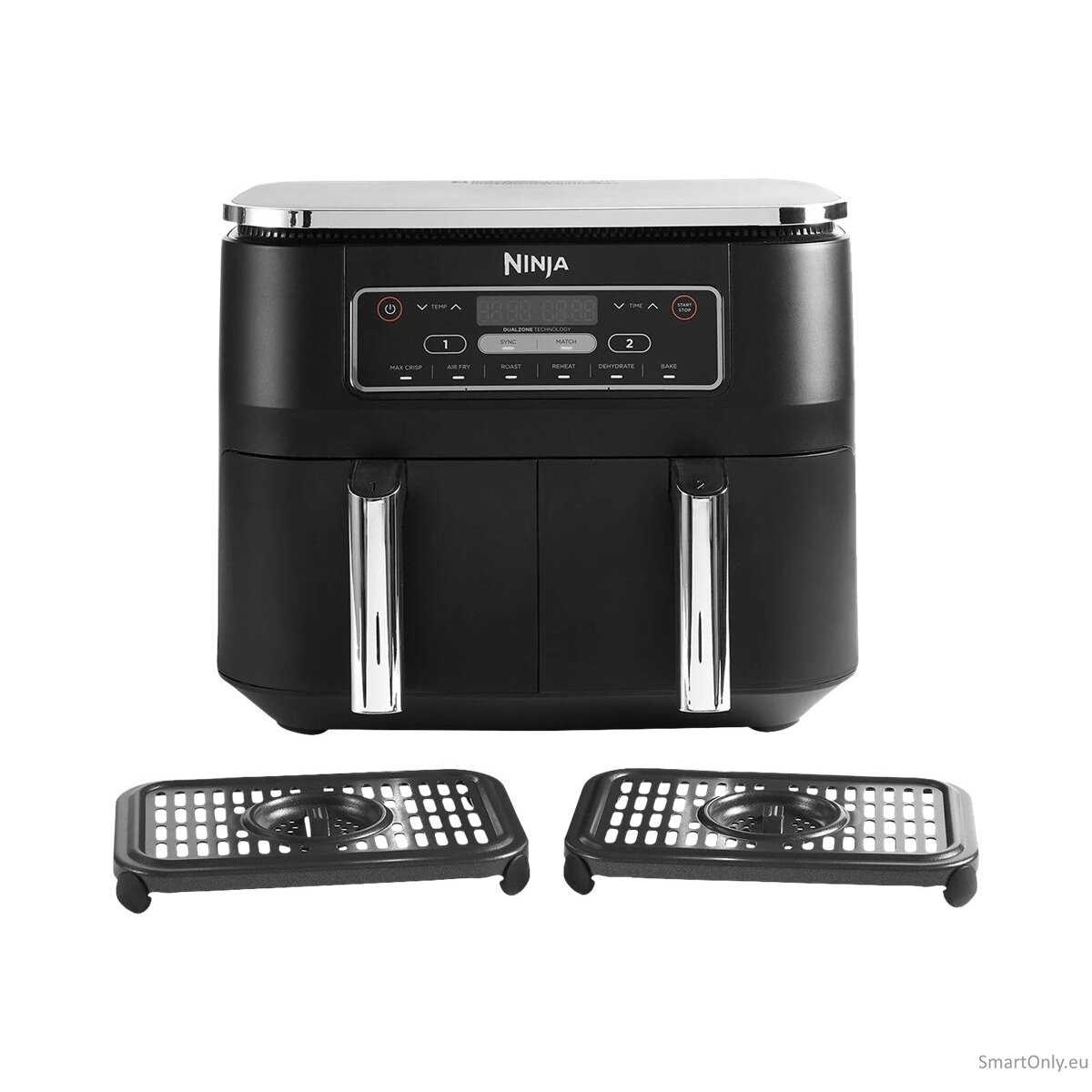 NINJA | Air Fryer | AF300 | Power 1 frying compartment: 1200 W; 2 frying compartments: 2400 W W | Capacity 7.6 L | Black 1 NINJA | Air Fryer | AF300 | Power 1 frying compartment: 1200 W; 2 frying compartments: 2400 W W | Capacity 7.6 L | Black 1