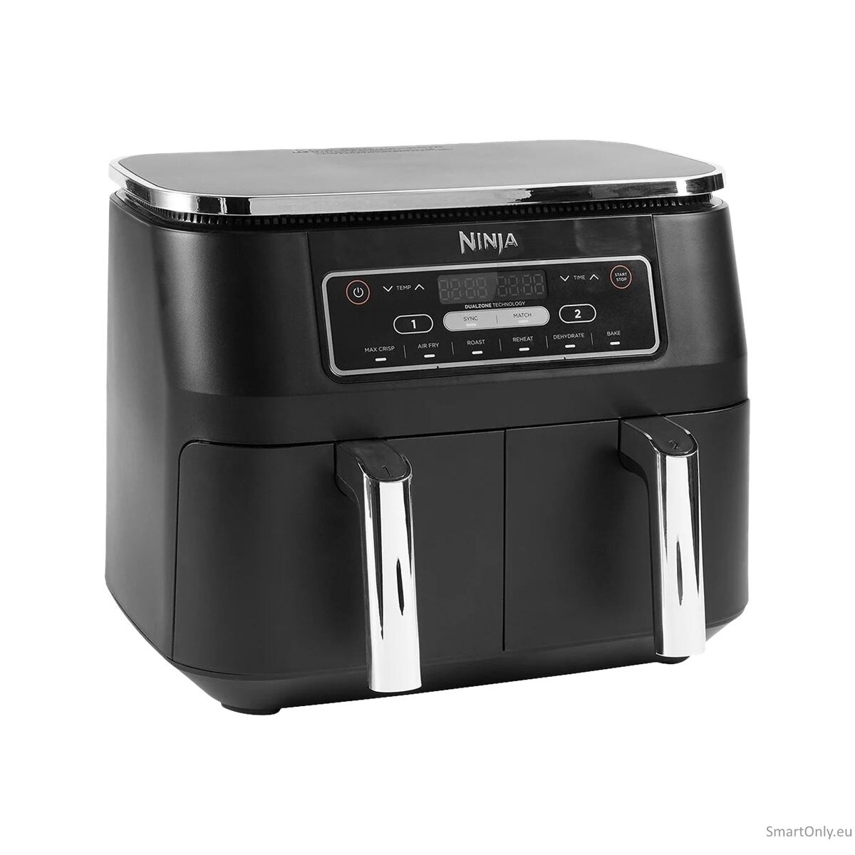 NINJA | Air Fryer | AF300 | Power 1 frying compartment: 1200 W; 2 frying compartments: 2400 W W | Capacity 7.6 L | Black 3 NINJA | Air Fryer | AF300 | Power 1 frying compartment: 1200 W; 2 frying compartments: 2400 W W | Capacity 7.6 L | Black 3