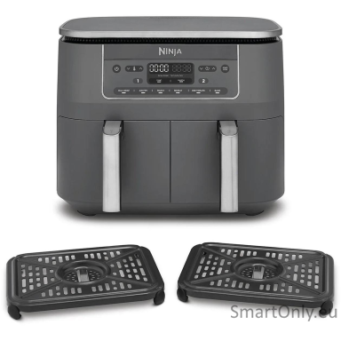 NINJA Double hot air fryer | DZ300EU | Power 2400 W | Capacity 7.6 L | Grey