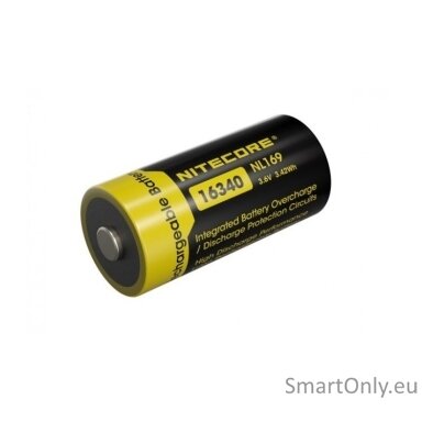 NITECORE 16340 NL169 950mAh baterija 1 vnt