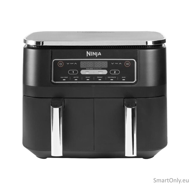 NINJA | Air Fryer | AF300 | Power 1 frying compartment: 1200 W; 2 frying compartments: 2400 W W | Capacity 7.6 L | Black 2 NINJA | Air Fryer | AF300 | Power 1 frying compartment: 1200 W; 2 frying compartments: 2400 W W | Capacity 7.6 L | Black 2