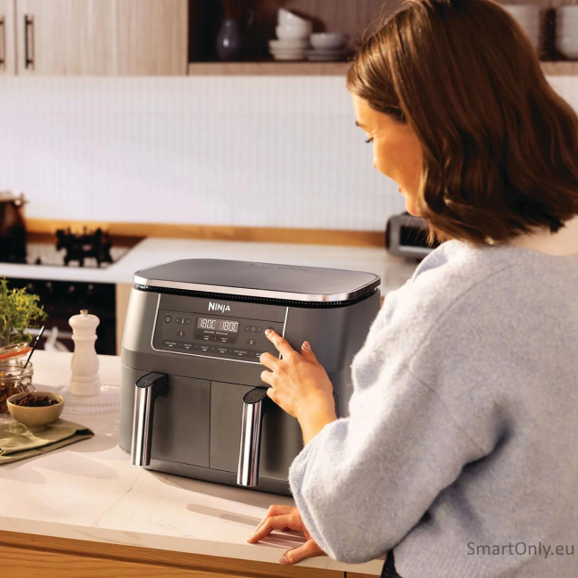 NINJA Double hot air fryer | DZ300EU | Power 2400 W | Capacity 7.6 L | Grey 3