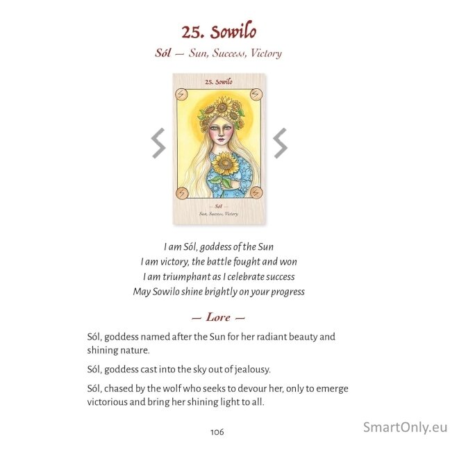 Norse Goddess Rune Oracle cards 6 Norse Goddess Rune Oracle cards 6