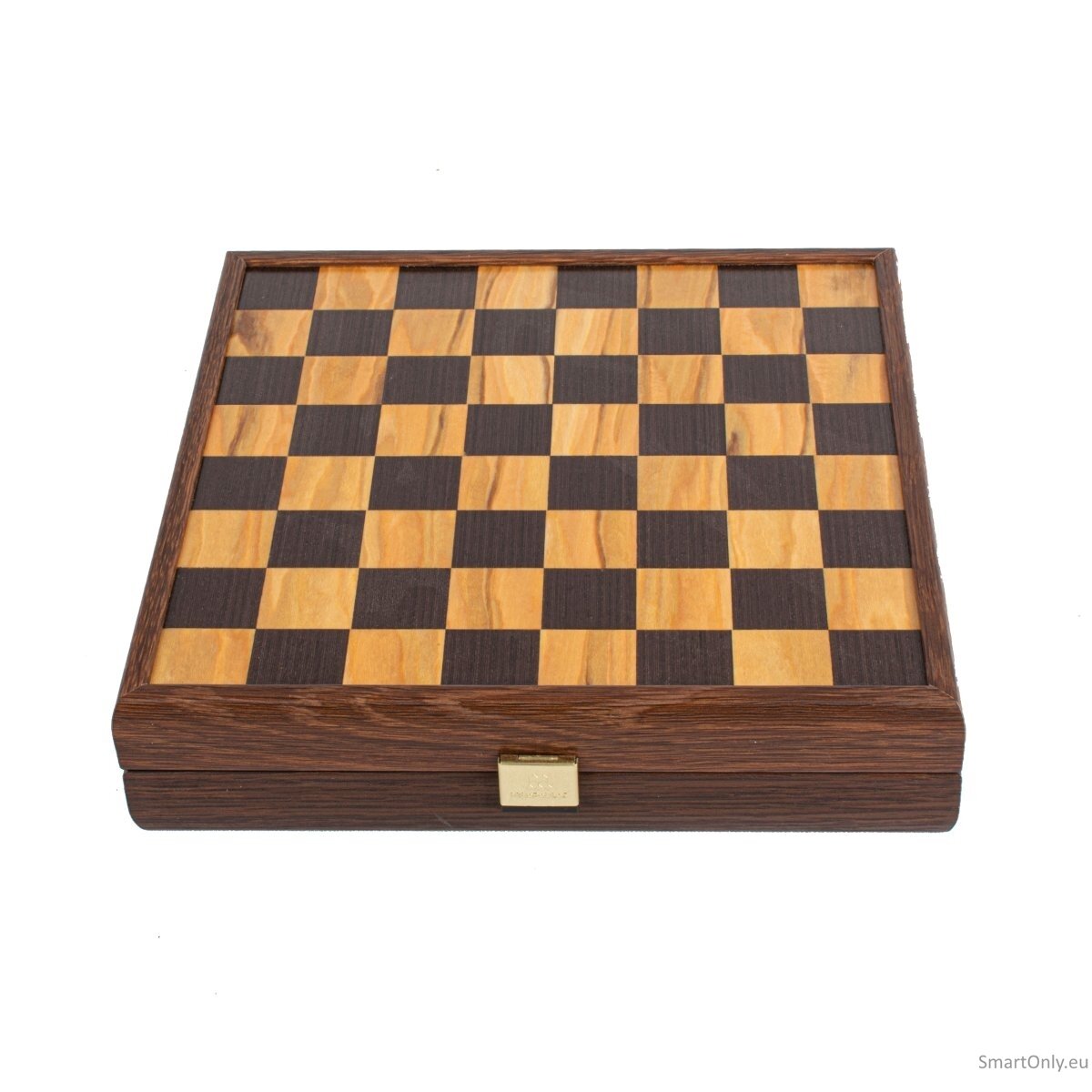 Olive Burl Šachmatų rinkinys 27x27cm su Stauntono šachmatų figūrėlėmis Manopoulos 1 Olive Burl Šachmatų rinkinys 27x27cm su Stauntono šachmatų figūrėlėmis Manopoulos 1