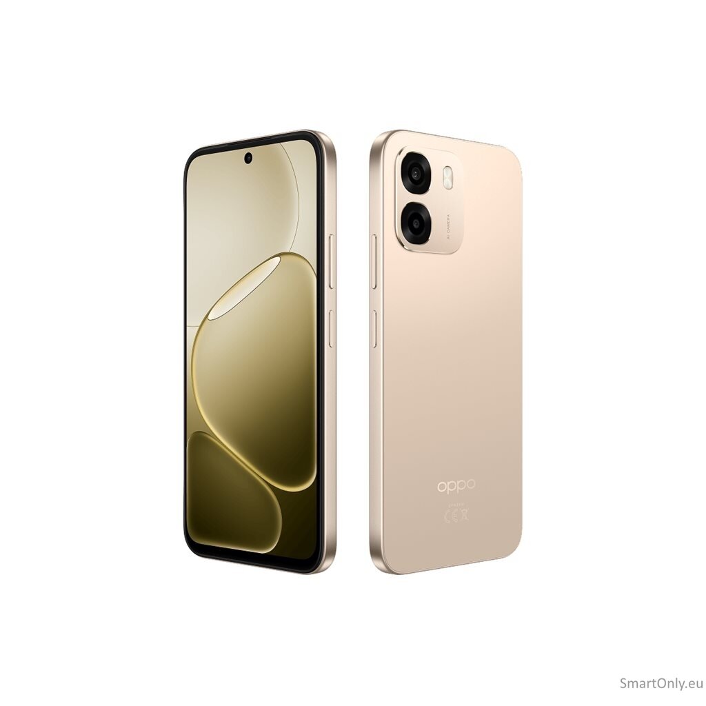OPPO A6 4G (CPH2817) | Aurora Gold | 6.75 " | IPS LCD | 1570 x 720 pixels | Qualcomm | Snapdragon 685 | Internal RAM 6 GB | 256 GB | Dual SIM | 4G | Main camera resolution 50 MP | Secondary camera resolution 8 MP | Android | 15 | 7000 mAh