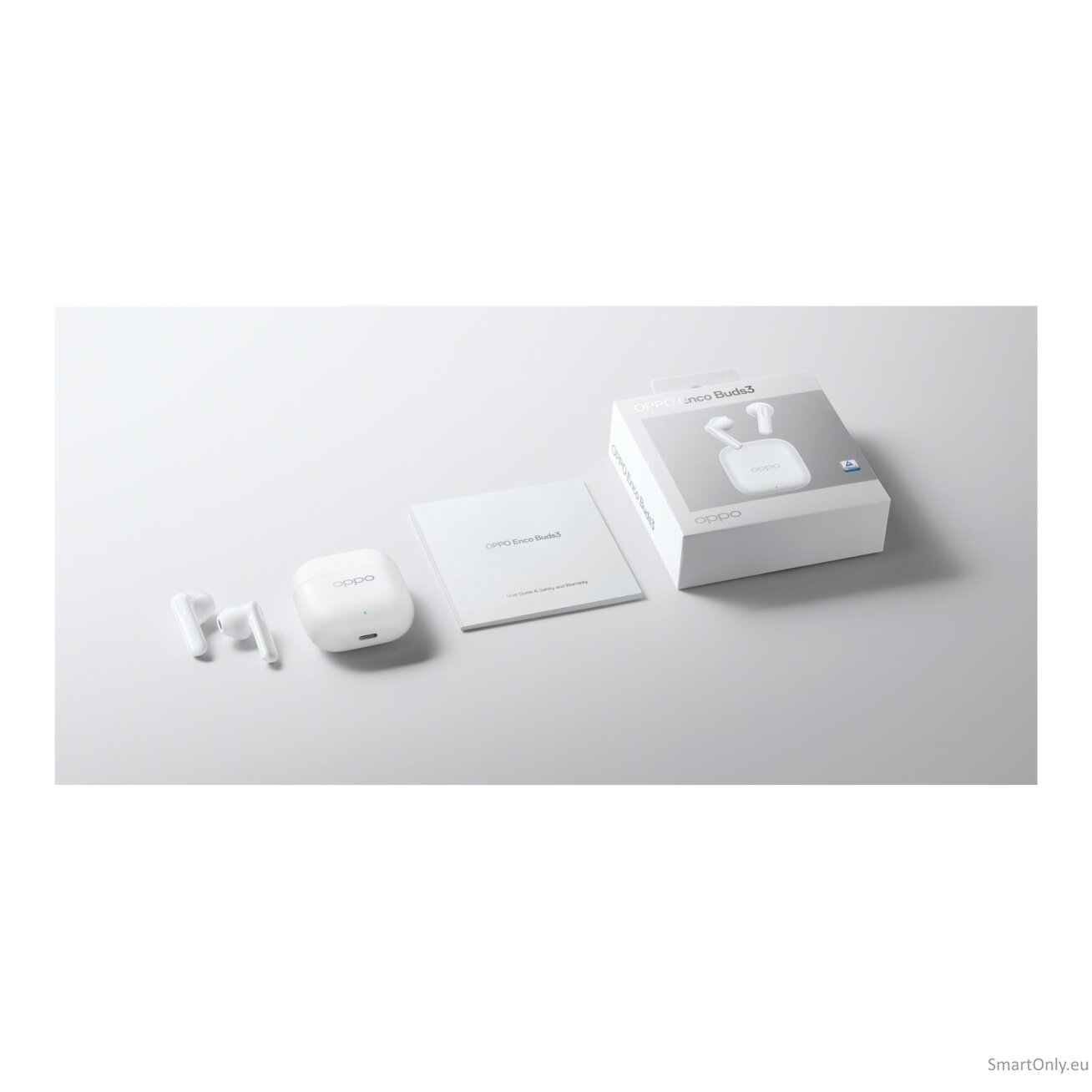 OPPO True wireless earphones | Enco Buds3 | Bluetooth | In-ear | Microphone | Snow White | Wireless OPPO True wireless earphones | Enco Buds3 | Bluetooth | In-ear | Microphone | Snow White | Wireless