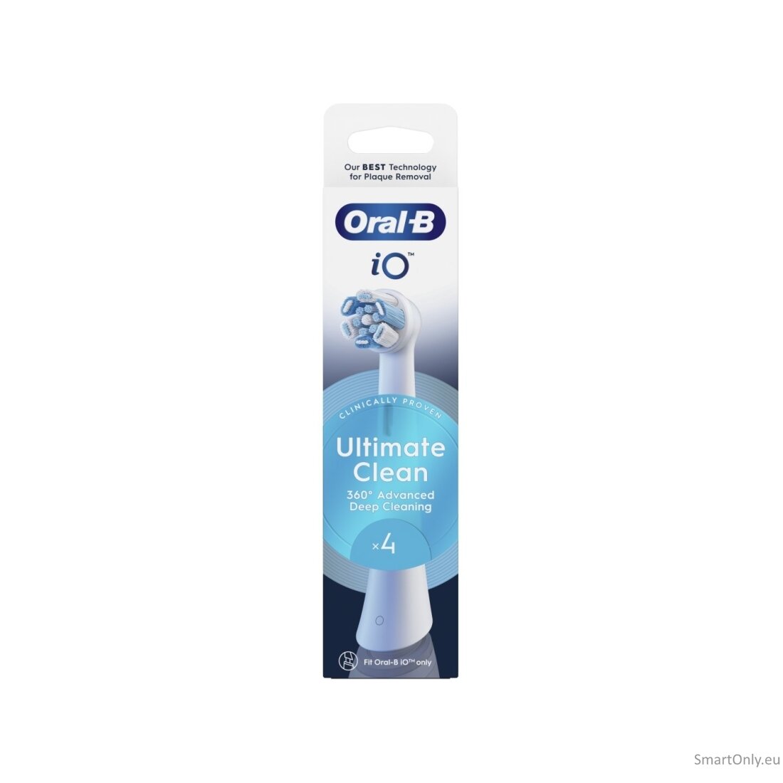Oral-B Replaceable toothbrush heads | iO UltimateClean | Heads | For adults | Number of brush heads included 4 | White New 2 Oral-B Replaceable toothbrush heads | iO UltimateClean | Heads | For adults | Number of brush heads included 4 | White New 2