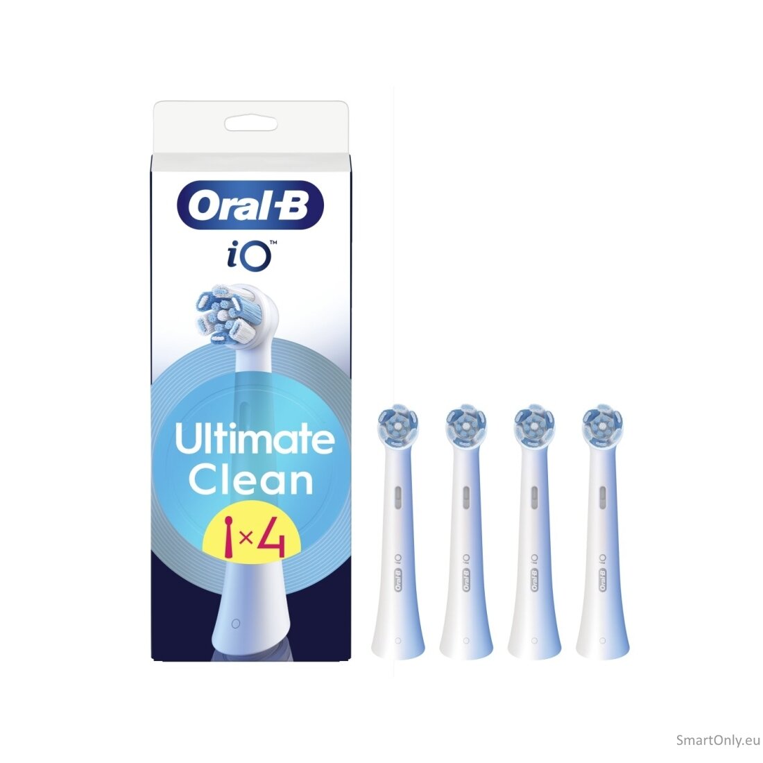 Oral-B Replaceable toothbrush heads | iO UltimateClean | Heads | For adults | Number of brush heads included 4 | White New Oral-B Replaceable toothbrush heads | iO UltimateClean | Heads | For adults | Number of brush heads included 4 | White New