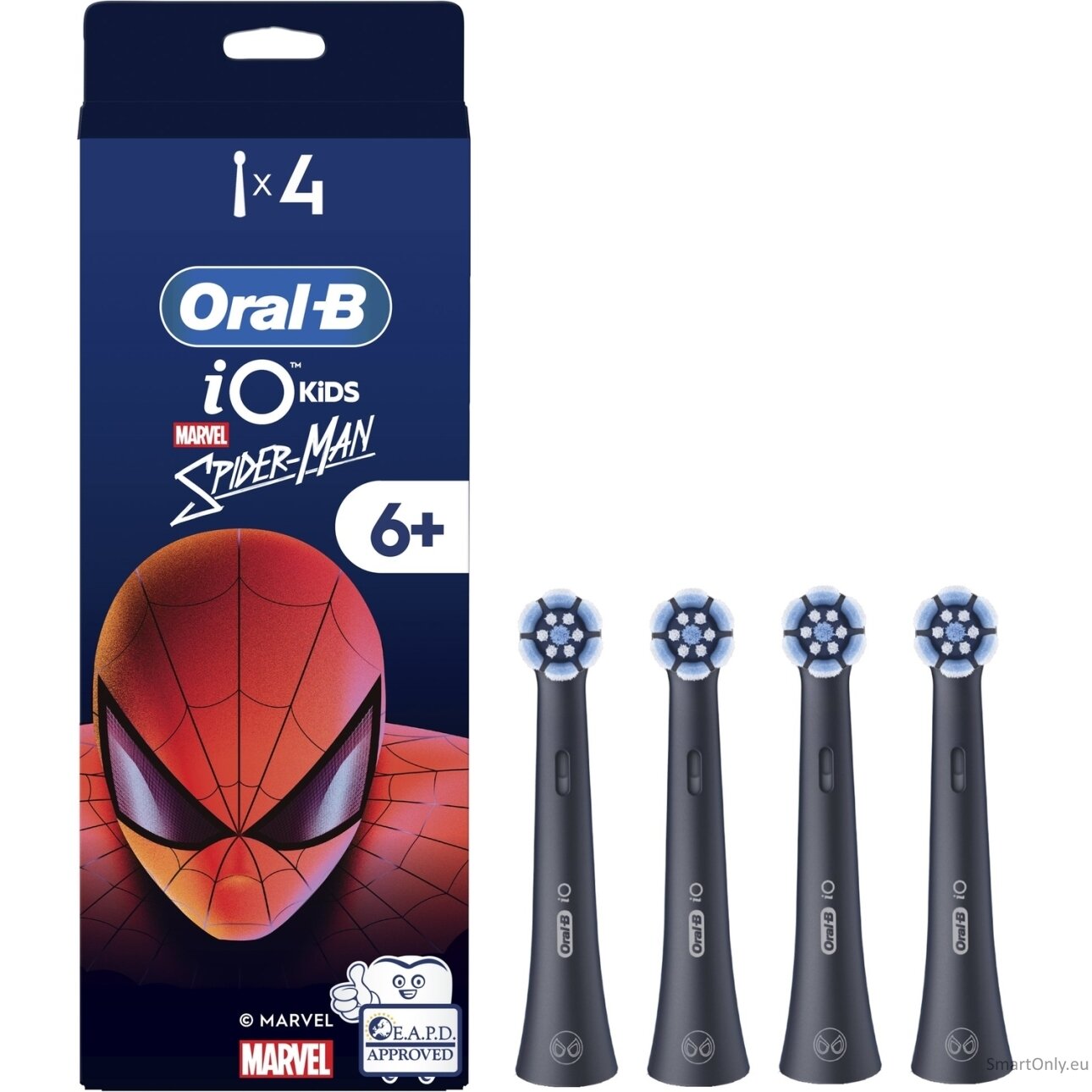 Oral-B Replacement brush heads | iO kids Refills Spiderman | Heads | For kids | Number of brush heads included 4 Oral-B Replacement brush heads | iO kids Refills Spiderman | Heads | For kids | Number of brush heads included 4