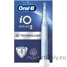Oral-B Electric Toothbrush iO3 Series Rechargeable, For adults, Number of brush heads included 1, Ice Blue, Number of teeth brushing modes 3