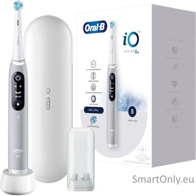 Oral-B Electric Toothbrush | iO6s | Rechargeable | For adults | Number of brush heads included 1 | Number of teeth brushing modes 5 | Grey Opal