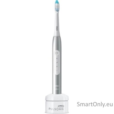 Oral-B Pulsonic Slim Luxe 4000 Sonic | Electric Toothbrush | Rechargeable | For adults | Number of brush heads included 1 | Number of teeth brushing modes 3 | Platinum