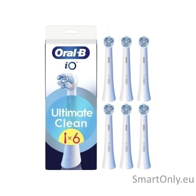Oral-B Replaceable toothbrush heads | iO UltimateClean | Heads | For adults | Number of brush heads included 6 | White