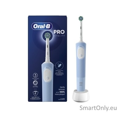 Oral-B | Vitality Pro Electric Toothbrush Rechargeable For adults Number of brush heads included 1 Number of teeth brushing modes 3 Blue
