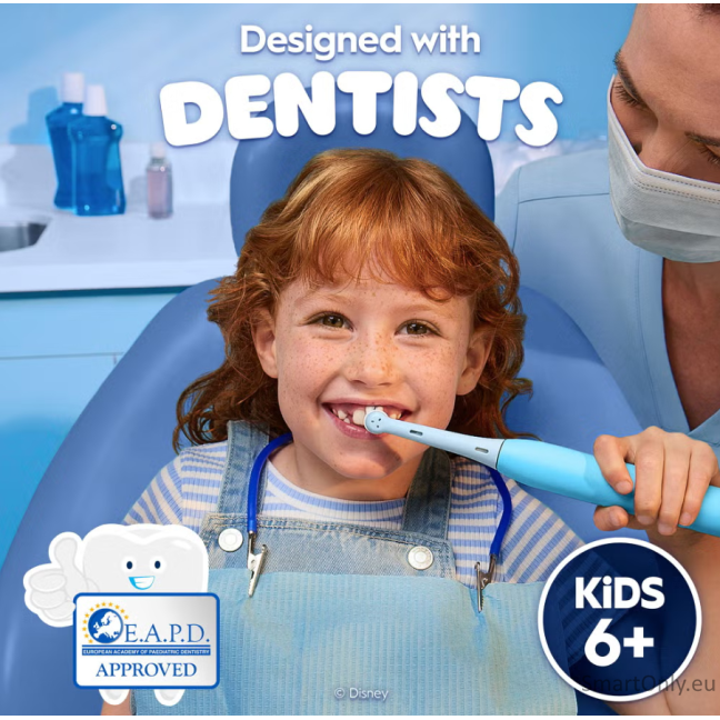 Oral-B Electric Toothbrush with Travel Case, 6Y+ | iO Kids Disney Stitch | Rechargeable | For kids | Number of brush heads included 1 | Number of teeth brushing modes 3 2