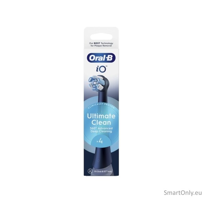 Oral-B Replaceable toothbrush heads | iO UltimateClean | Heads | For adults | Number of brush heads included 4 | Black 2