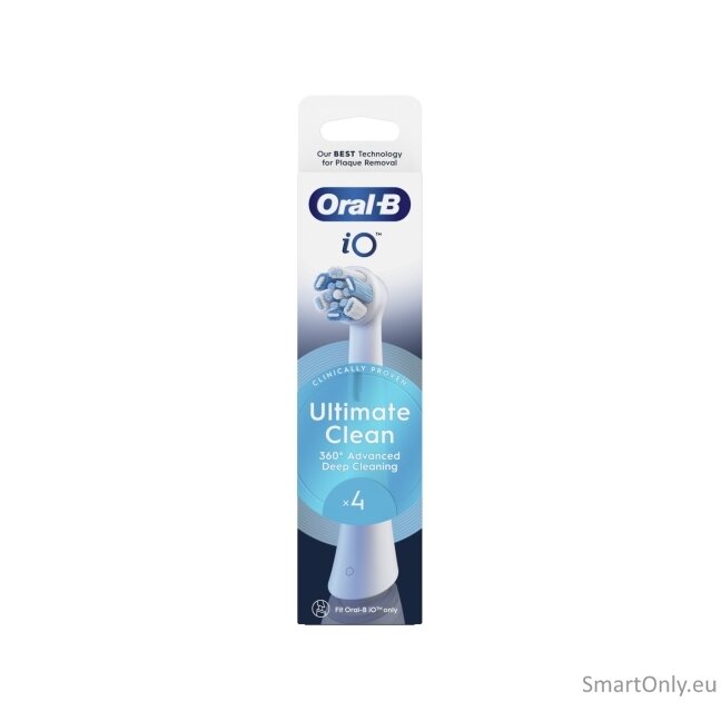 Oral-B Replaceable toothbrush heads | iO UltimateClean | Heads | For adults | Number of brush heads included 4 | White New 2