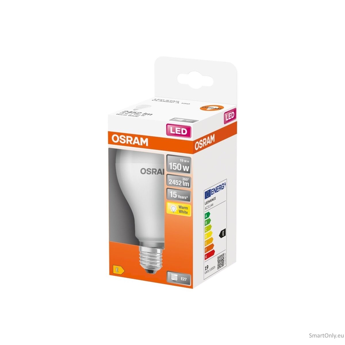 Osram Parathom Classic LED 150 non-dim 19W/827 E27 bulb 2 Osram Parathom Classic LED 150 non-dim 19W/827 E27 bulb 2