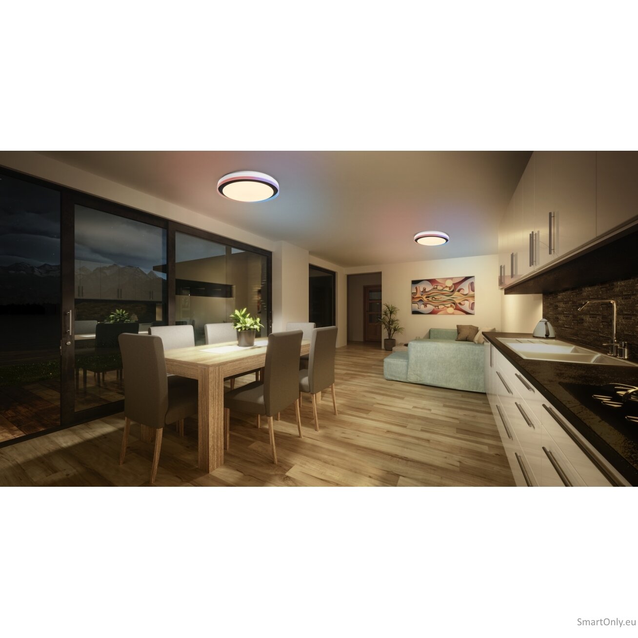 Osram SMART+ WIFI ORBIS MAGIC WALL/CEILING 500mm RGB+TW Dimmable black+white | 38 W | RGBTW | Wi-Fi 2 Osram SMART+ WIFI ORBIS MAGIC WALL/CEILING 500mm RGB+TW Dimmable black+white | 38 W | RGBTW | Wi-Fi 2