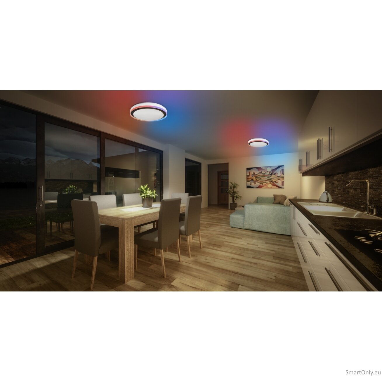 Osram SMART+ WIFI ORBIS MAGIC WALL/CEILING 500mm RGB+TW Dimmable black+white | 38 W | RGBTW | Wi-Fi 5 Osram SMART+ WIFI ORBIS MAGIC WALL/CEILING 500mm RGB+TW Dimmable black+white | 38 W | RGBTW | Wi-Fi 5