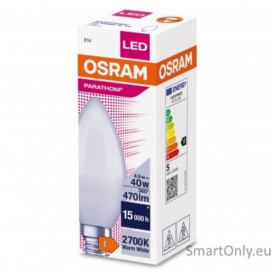 Osram Parathom Classic B LED 40 non-dim 4,9W/827 E14 bulb 2