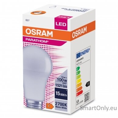 Osram Parathom Classic LED 100 non-dim 13W/827 E27 bulb 1