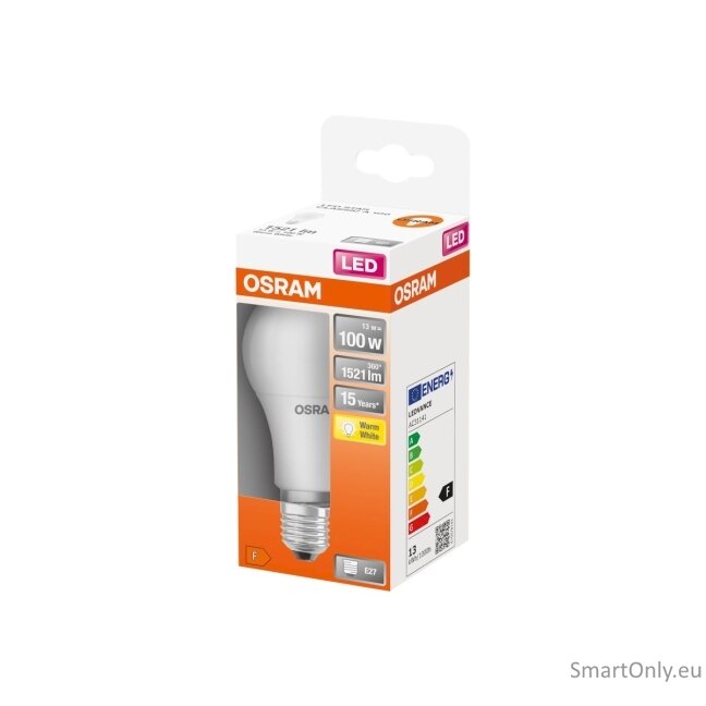 Osram Parathom Classic LED 100 non-dim 13W/827 E27 bulb 1 Osram Parathom Classic LED 100 non-dim 13W/827 E27 bulb 1