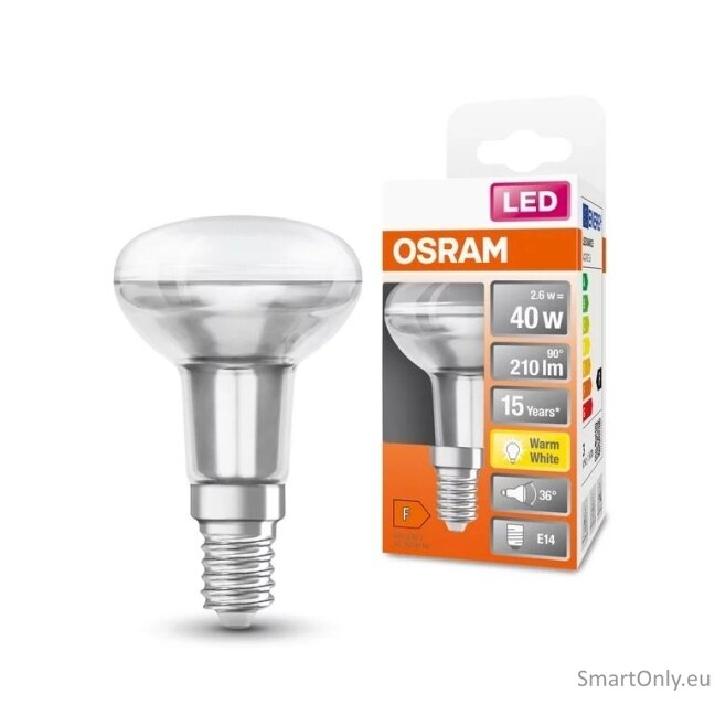Osram Parathom Reflector LED R50 40 non-dim 36° 2,6W/827 E14 bulb 2 Osram Parathom Reflector LED R50 40 non-dim 36° 2,6W/827 E14 bulb 2