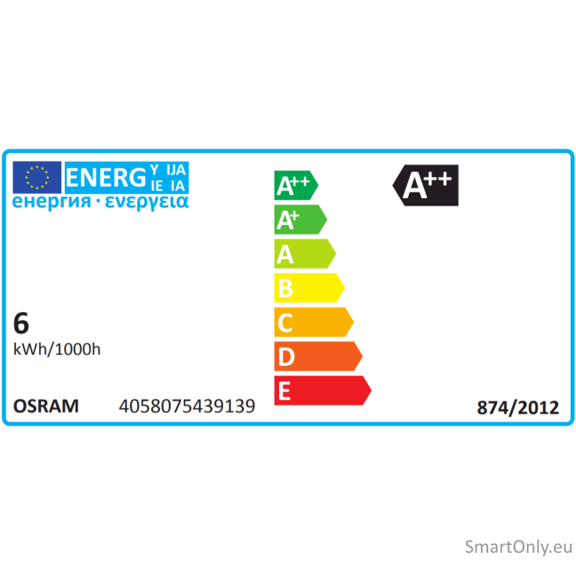 Osram Parathom Retrofit Classic B 60 E14, 6 W, Warm White, 60 W, 6kWh/1000h, 806 lm Osram Parathom Retrofit Classic B 60 E14, 6 W, Warm White, 60 W, 6kWh/1000h, 806 lm
