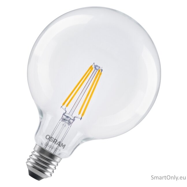 Osram SMART+ MATTER Filament Dimmable Classic Globe 827 | E27 | 6 W | Warm White | Wi-Fi 1 Osram SMART+ MATTER Filament Dimmable Classic Globe 827 | E27 | 6 W | Warm White | Wi-Fi 1