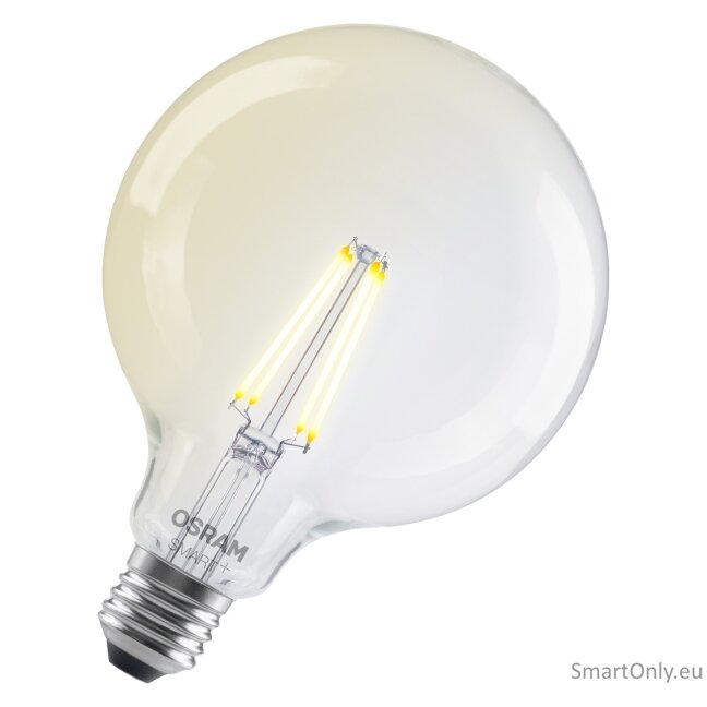 Osram SMART+ MATTER Filament Dimmable Classic Globe 827 | E27 | 6 W | Warm White | Wi-Fi 2 Osram SMART+ MATTER Filament Dimmable Classic Globe 827 | E27 | 6 W | Warm White | Wi-Fi 2