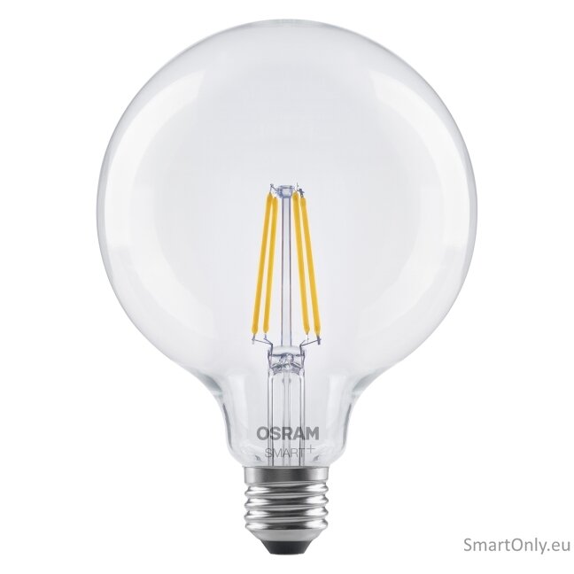 Osram SMART+ MATTER Filament Dimmable Classic Globe 827 | E27 | 6 W | Warm White | Wi-Fi 3 Osram SMART+ MATTER Filament Dimmable Classic Globe 827 | E27 | 6 W | Warm White | Wi-Fi 3