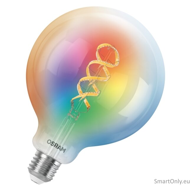 Osram SMART+ MATTER Filament Multicolor Classic Globe 125 40 | E27 | 4.8 W | RGBW | Wi-Fi 1 Osram SMART+ MATTER Filament Multicolor Classic Globe 125 40 | E27 | 4.8 W | RGBW | Wi-Fi 1