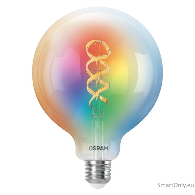 Osram SMART+ MATTER Filament Multicolor Classic Globe 125 40 | E27 | 4.8 W | RGBW | Wi-Fi 3 Osram SMART+ MATTER Filament Multicolor Classic Globe 125 40 | E27 | 4.8 W | RGBW | Wi-Fi 3