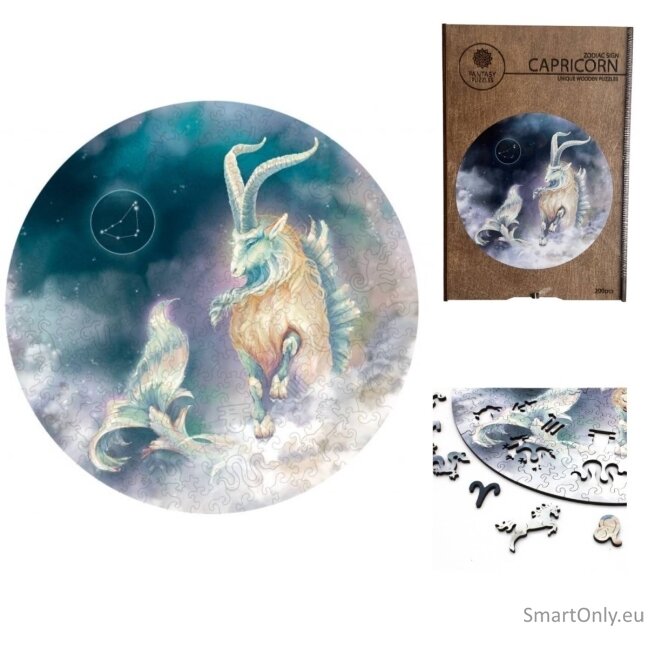 Ožiaragis (Zodiakai) Dėlionė Iš Medžio (200 detalių) Fantasy Puzzles Ožiaragis (Zodiakai) Dėlionė Iš Medžio (200 detalių) Fantasy Puzzles