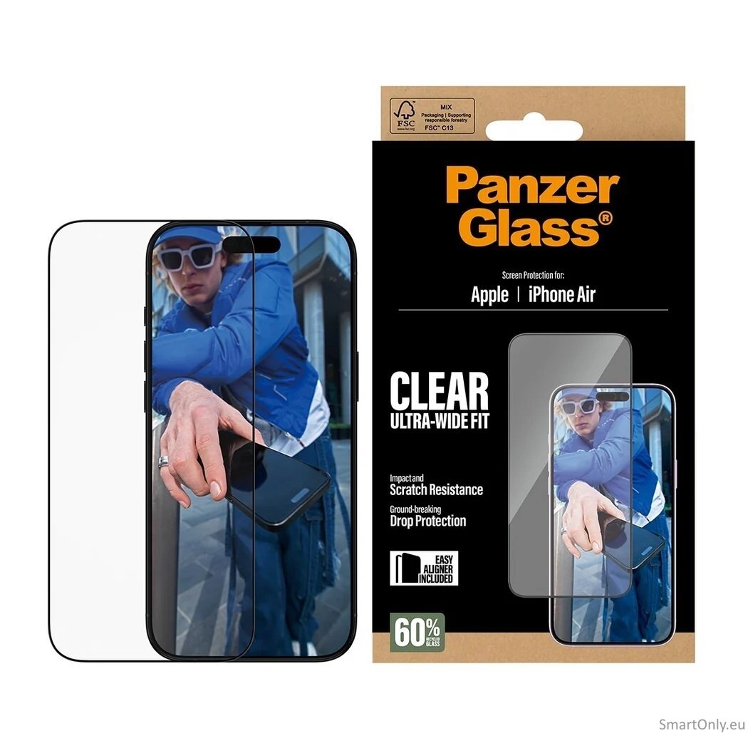 PanzerGlass Screen Protector iPhone 2025 6.6" | Ultra- Wide Fit w. EasyAligner | PanzerGlass 2 PanzerGlass Screen Protector iPhone 2025 6.6" | Ultra- Wide Fit w. EasyAligner | PanzerGlass 2