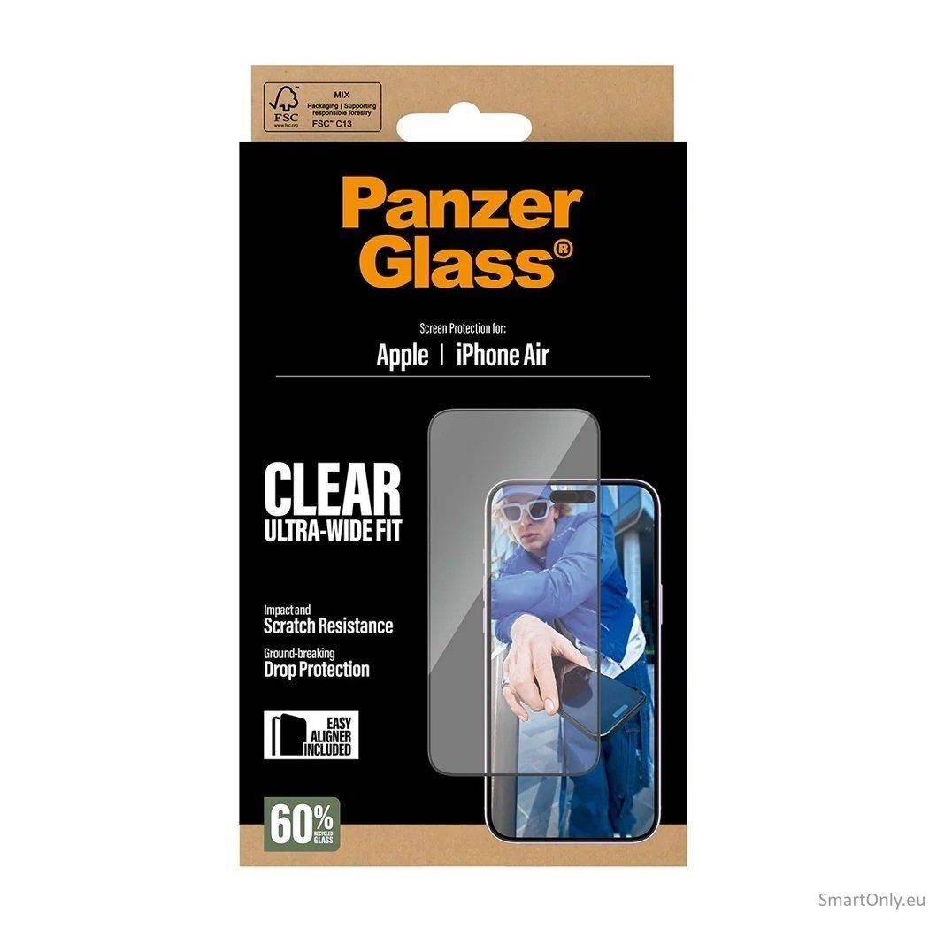 PanzerGlass Screen Protector iPhone 2025 6.6" | Ultra- Wide Fit w. EasyAligner | PanzerGlass 3 PanzerGlass Screen Protector iPhone 2025 6.6" | Ultra- Wide Fit w. EasyAligner | PanzerGlass 3