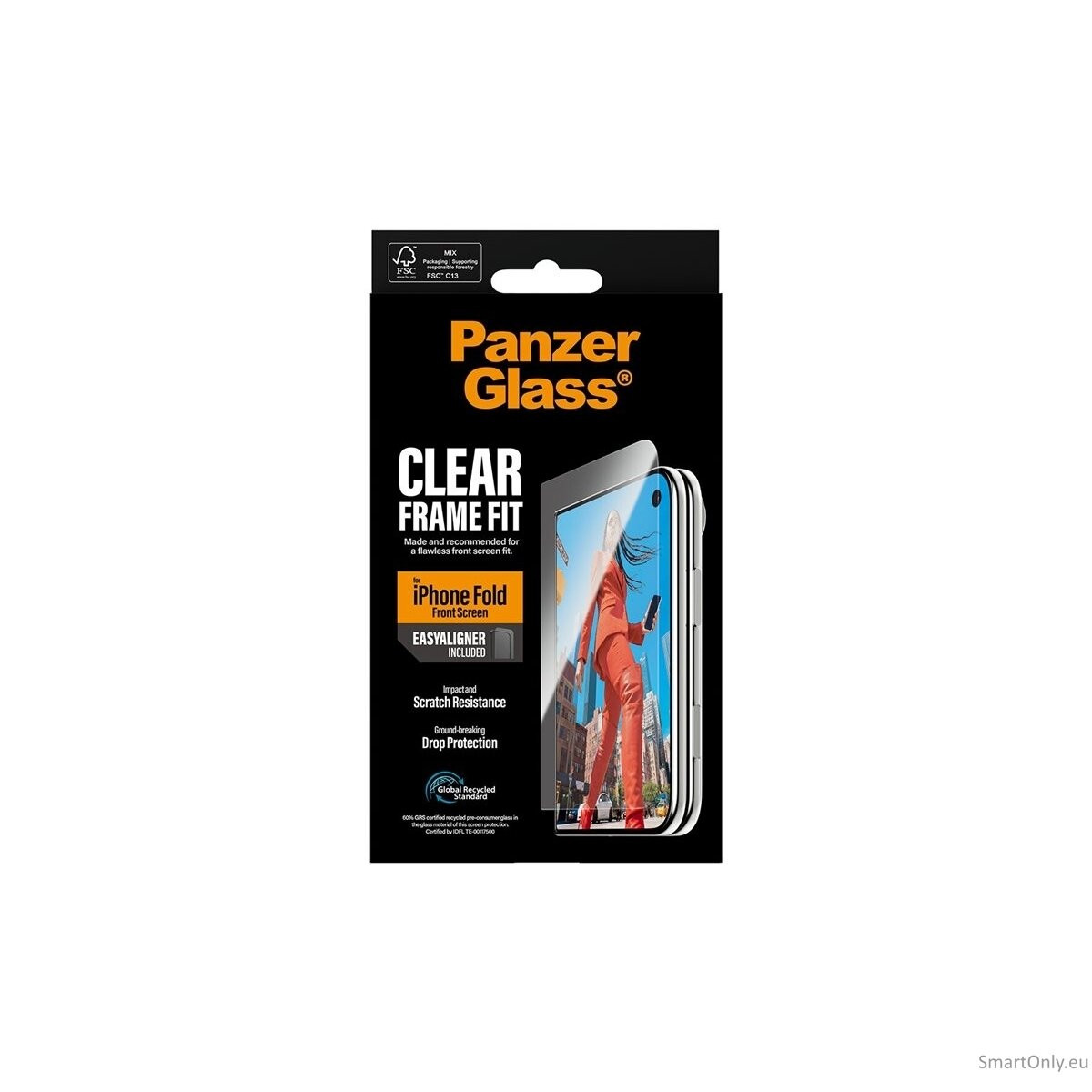 PanzerGlass FrameFit w. EasyAligner | Screen protector | Apple | iPhone Duo | Glass | Transparent 9