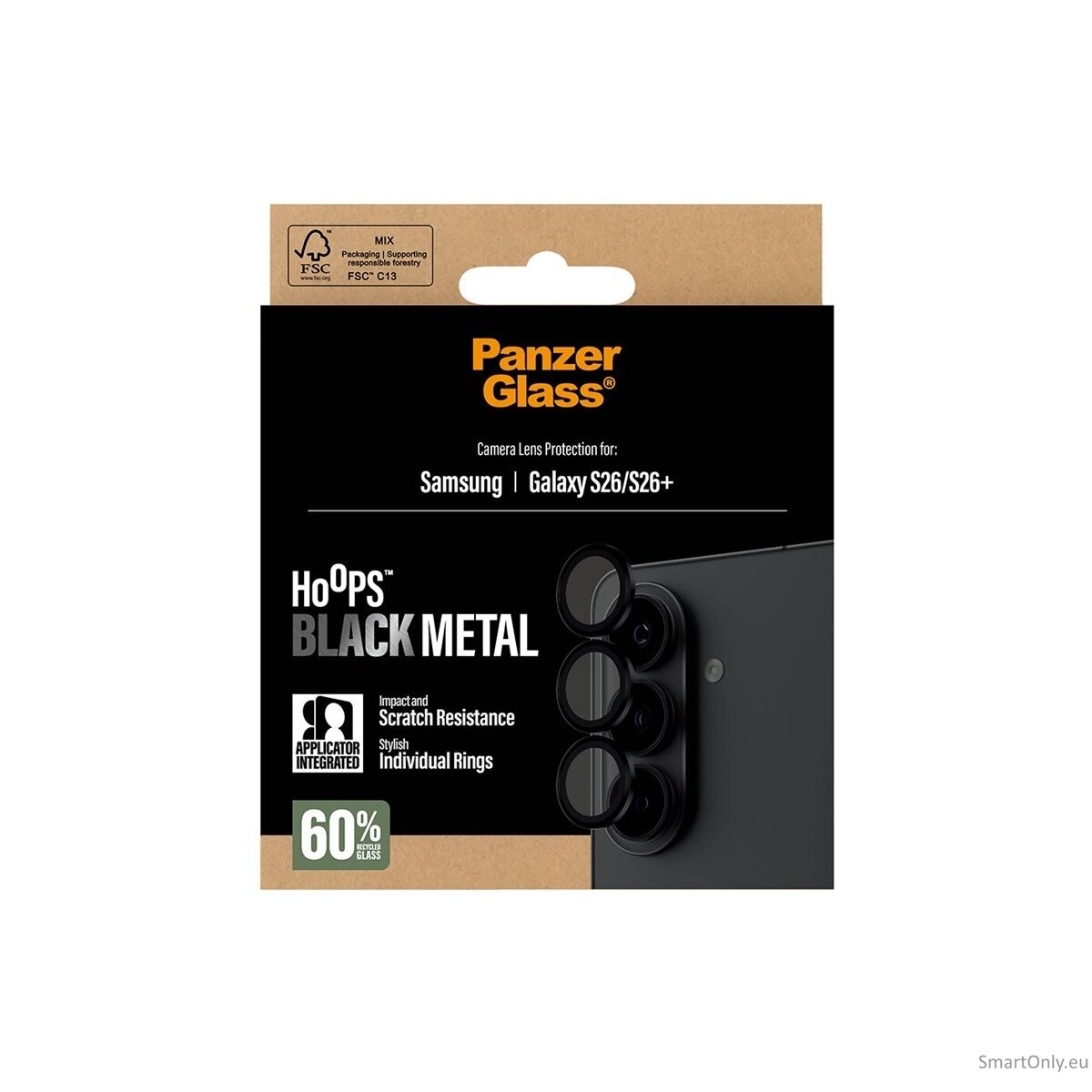 PanzerGlass Hoops Camera Lens Protector Black Samsung New Galaxy S26 | S26 Plus | PanzerGlass 5