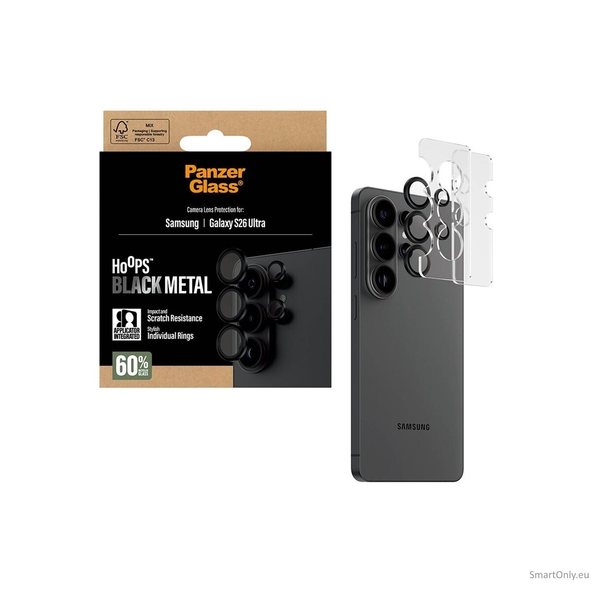 PanzerGlass Hoops Camera Lens Protector Black Samsung New Galaxy S26 Ultra | PanzerGlass 5 PanzerGlass Hoops Camera Lens Protector Black Samsung New Galaxy S26 Ultra | PanzerGlass 5