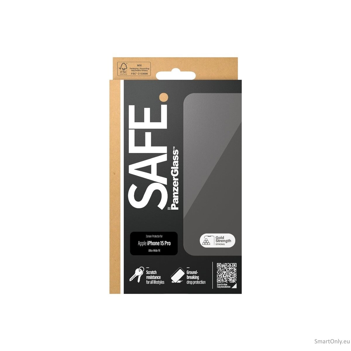 PanzerGlass SAFE. Screen Protector Iphone15 PRO Ultra-Wide Fit PanzerGlass 8 PanzerGlass SAFE. Screen Protector Iphone15 PRO Ultra-Wide Fit PanzerGlass 8