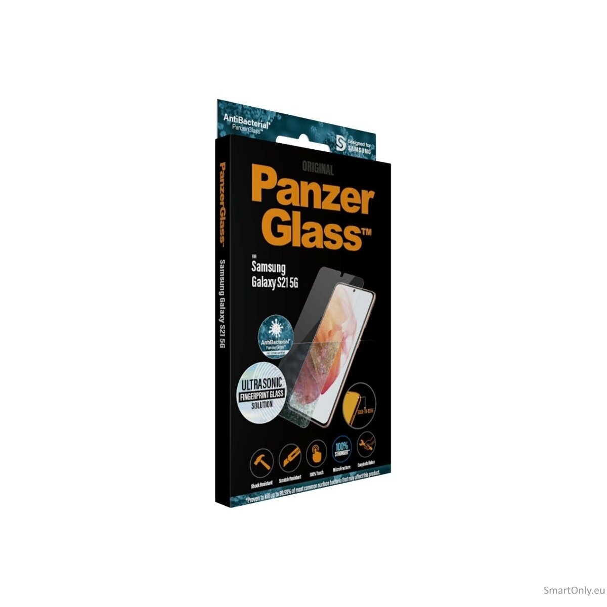 PanzerGlass Samsung, Galaxy S21 5G, Glass, Clear, Case Friendly 19 PanzerGlass Samsung, Galaxy S21 5G, Glass, Clear, Case Friendly 19