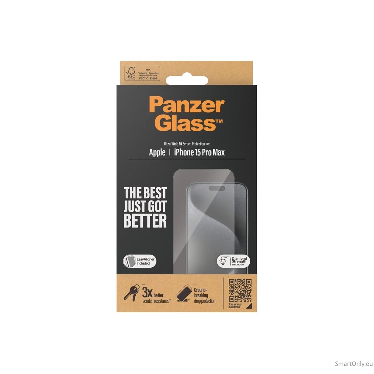 PanzerGlass Screen protector, Apple, IPhone 15 Pro Max, Glass, Transparent 4 PanzerGlass Screen protector, Apple, IPhone 15 Pro Max, Glass, Transparent 4