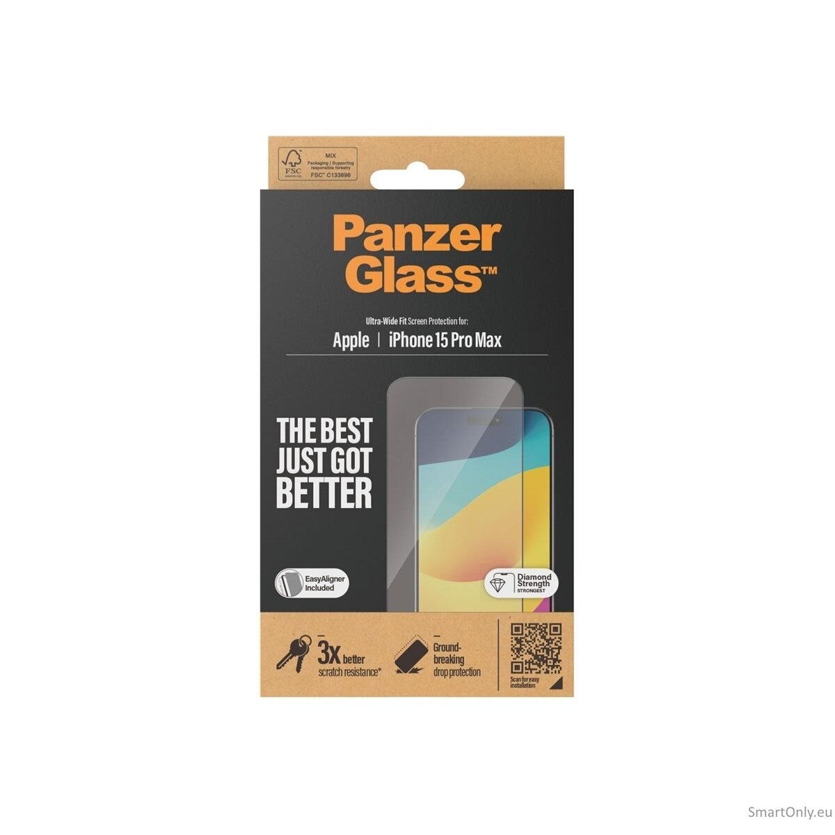 PanzerGlass Screen protector, Apple,  IPhone 15 Pro Max, Glass, Transparent 5