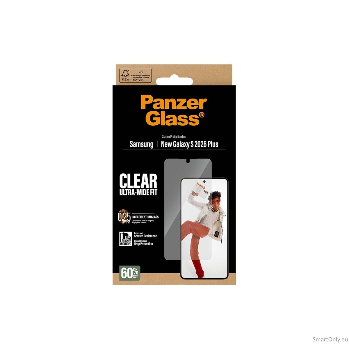 PanzerGlass Screen Protector Samsung New Galaxy S26 Plus | Ultra-Wide Fit w. EasyAligner | PanzerGlass 4 PanzerGlass Screen Protector Samsung New Galaxy S26 Plus | Ultra-Wide Fit w. EasyAligner | PanzerGlass 4