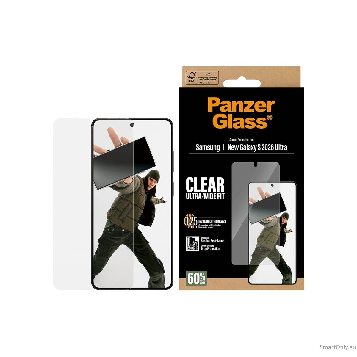 PanzerGlass Screen Protector Samsung New Galaxy S26 Ultra | Ultra-Wide Fit w. EasyAligner | PanzerGlass 5 PanzerGlass Screen Protector Samsung New Galaxy S26 Ultra | Ultra-Wide Fit w. EasyAligner | PanzerGlass 5