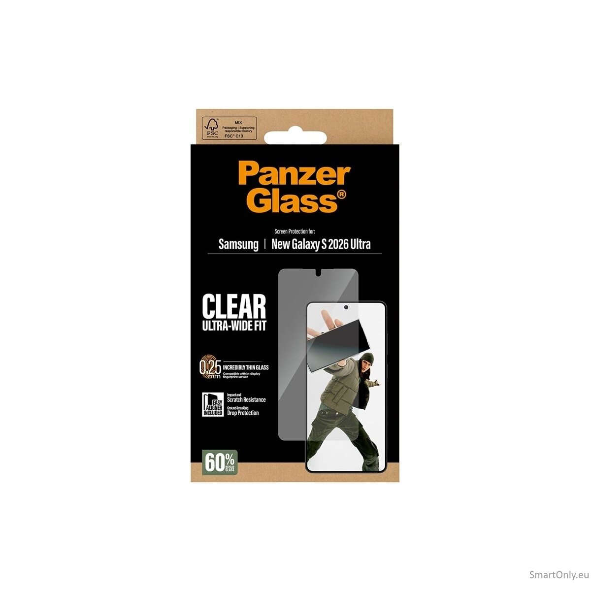 PanzerGlass Screen Protector Samsung New Galaxy S26 Ultra | Ultra-Wide Fit w. EasyAligner | PanzerGlass 6 PanzerGlass Screen Protector Samsung New Galaxy S26 Ultra | Ultra-Wide Fit w. EasyAligner | PanzerGlass 6